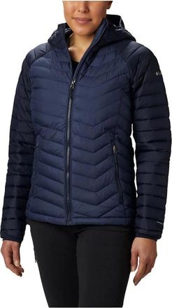 Columbia Powder Lite Hooded Jacket - Dames - Winterjassen - Blauw - XS - Polyester - Jassen