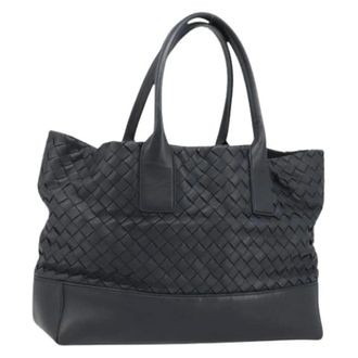 Bottega Veneta Pre-owned Tote Bags, female, Black, Size: ONE SIZE Pre-owned Vintage Tote Bag