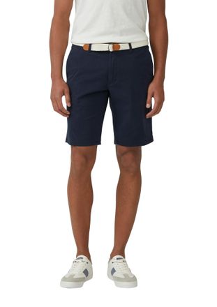 s.Oliver Bermudas S.OLIVER, Herren, Gr. 30, N-Gr, blau, Twill, Obermaterial: 97% Baumwolle, 3% Elasthan, unifarben, regular fit kniefrei, Hosen Bermudas, Somme