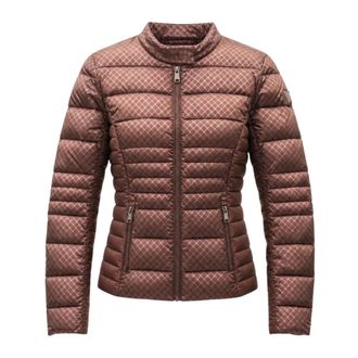 Guess Down Jackets, female, Brown, Size: XL New Vona Block Embos Jacket