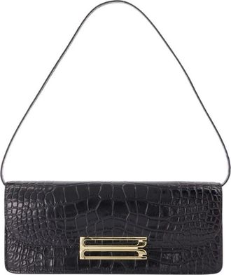 Victoria Beckham Dorian East-West Clutch - Dames - Schoudertassen - Zwart - ONE Size - Leer - Tassen