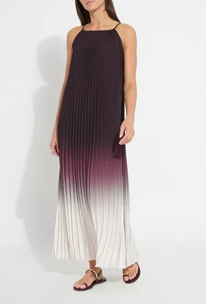 Lyss&eacute; Lorena Pleated Chiffon Midi Dress