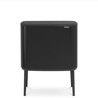 Brabantia Bo Touch Bin Cestino per rifiuti, 3 x 11 litri, Acciaio inox, White (Bianco)