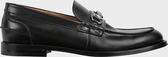 Gucci Men & apos;s Dromos Leather Horsebit Loafers