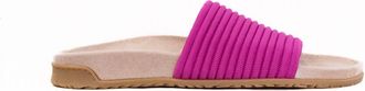 Vionic Womens Evie Knit Slide Sandal In Dark Rose Violet