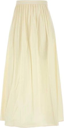 AMOTEA Charlie Rok - Dames - Maxi Rokken - Geel - S - Katoen - Rokken