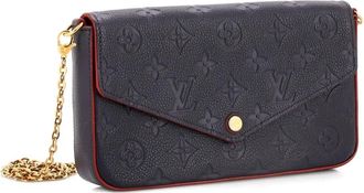 Louis Vuitton Felicie Pochette Monogram Empreinte Leather crossbody bag - Blauw