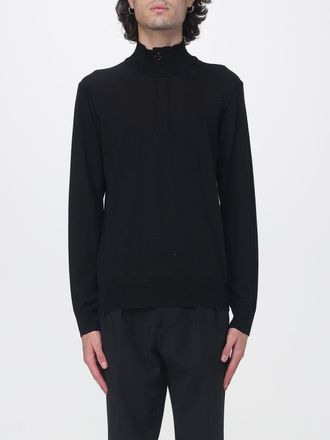 Paolo Pecora Pure Wool Roll Neck Jumper with Snap Button Collar