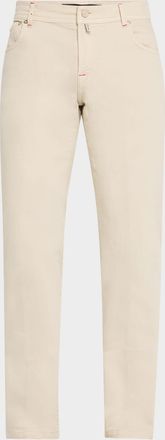 Kiton Mens Straight Fit Five-Pocket Pants