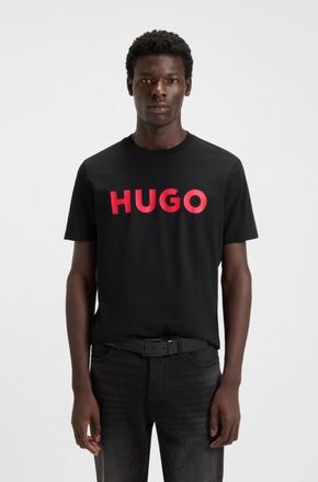 HUGO BOSS T-Shirt HUGO Dulivio, Herren, Gr. XXL, schwarz001, Single Jersey, Obermaterial: 100% Baumwolle, unifarben, regular fit normal, Rundhals, abgesteppte K