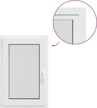 vidaXL Ventana De S&oacute;tano Risor 50 X 100 Cm Pvc Y Vidrio Vidaxl