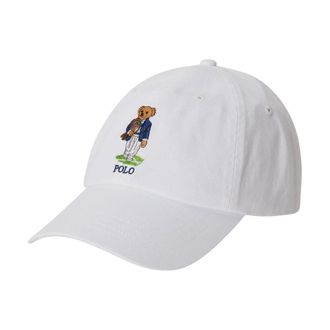 Ralph Lauren Wimbledon Cap - Heren - Petten - Wit - ONE Size - Katoen - Accessoires