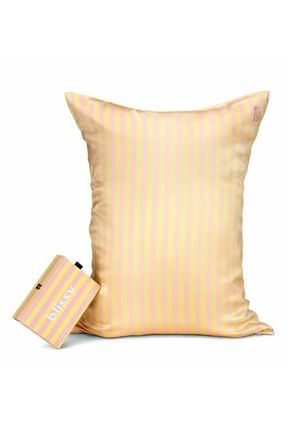 Blissy Mulberry Silk Pillowcase in Sherbet Striped at Nordstrom, Size Standard