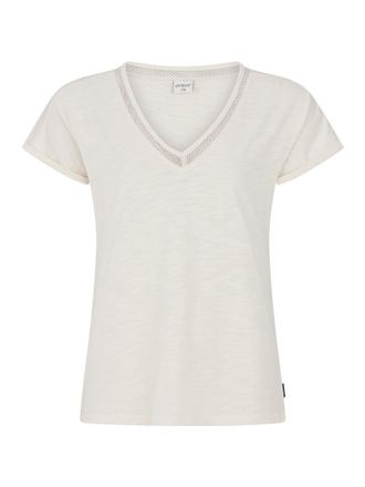 Protest T-Shirt PROTEST T-SHIRT PRTMONDAYS, Damen, Gr. XXL, weiss (kitsanftes wei&szlig;), Obermaterial: 60% Baumwolle CO. 40% Polyester PES., Shirts T-Shirt