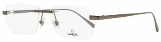 Omega OM5015H Rimless Metal Eyeglasses - Gray
