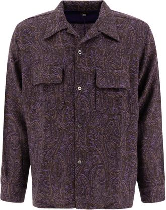 Needles Camicia con stampa paisley - Viola
