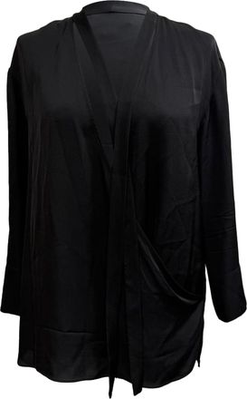 Theory Blouse in Black Silk