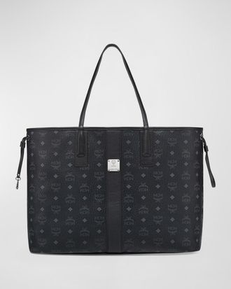 MCM Liz Large Reversible Visetos Shopper Tote Bag