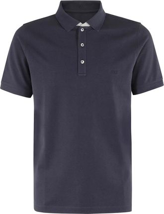Fay Polo Shirts, male, Blue, Size: 2XL DB Collar Polo Shirt