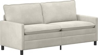 vidaXL Sof&aacute; Crema 196 X 81 X 87,5 Cm Terciopelo Vidaxl