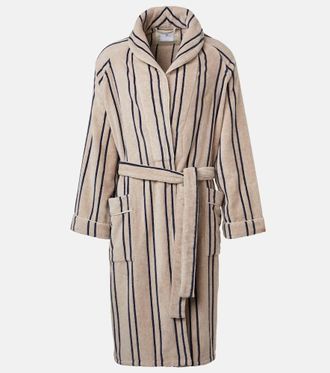 Brunello Cucinelli Striped cotton terry bathrobe
