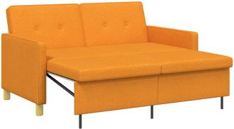 vidaXL Sof&aacute; Cama Desplegable Amarillo Oscuro Tela Vidaxl