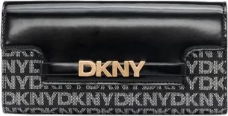 DKNY Logo Print Wallet - Dames - Portefeuilles - Zwart - ONE Size - Accessoires
