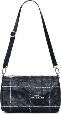 Desigual Topstitched Faux Leather Crossbody Bag in Black at Nordstrom