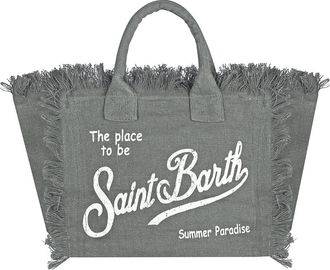 MC2 Saint Barth Borsa grande Vanity - Dames - Shoppers - Groen - ONE Size - Linnen - Tassen