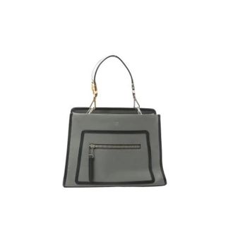 Fendi Pre-owned Handbags, female, Gray, Size: ONE SIZE Pre-owned Runaway Small Handbag