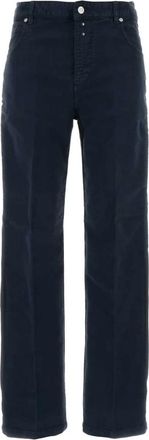 Victoria Beckham Julia Jean - Dames - Straight fit broeken - Blauw - W27 - Katoen - Broeken