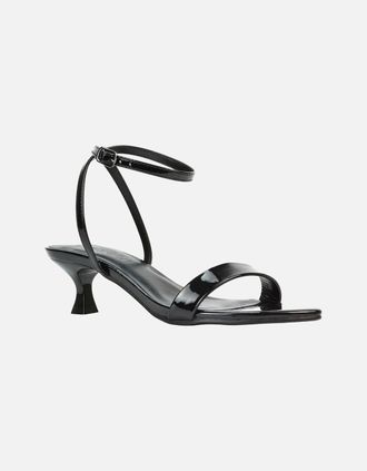 XY London Womens XY London Womens/Ladies Antonia Patent Leather Sandals - Black - Size: 5
