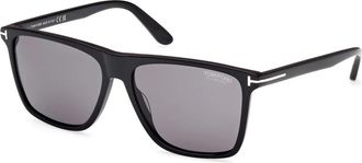 Tom Ford Fletcher Zonnebril - unisex - Zonnebrillen - Zwart - 59 MM - Accessoires