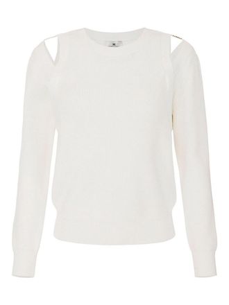 Elisabetta Franchi Knit Sweatshirt With Cut-Outs