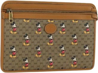 Gucci Pre-owned Clutches, female, Beige, Size: ONE SIZE Pre-owned Vintage Clutch
