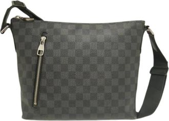 Louis Vuitton Pre-owned Damier Canvas Shoulder Bag - Heren - Vintage Schoudertas - Grijs - ONE Size - Vintage