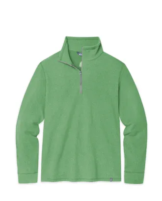 Stio | Mens Turpin Fleece Half Zip Top, Size Extra Large in Forage Heather