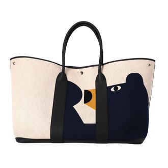 Herm&egrave;s Herm&egrave;s Garden Party 49 Voyage tas in wit canvas