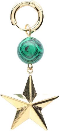 Shaker Jewels Boucle doreille Star Malachite Argent Doré (vendue à lunité)