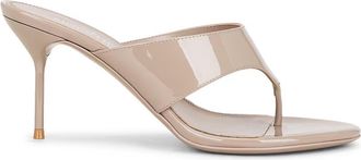 PARIS TEXAS Womens Lidia Thong Mule Sandal In Taupe