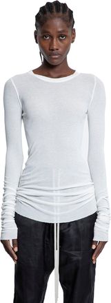 Rick Owens Rib LS T in Viscopse Silk Rib Jersey