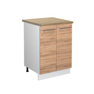 Vicco Mueble Bajo De Cocina Fame-line, Roble Dorado, 60 Cm, Et Roble