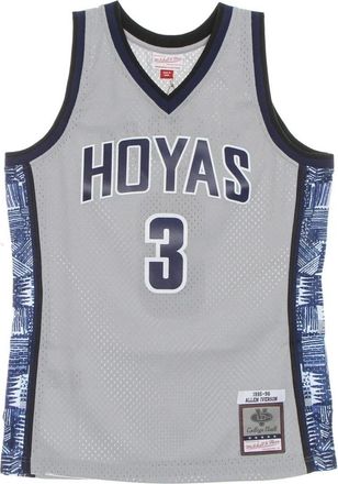 Mitchell & Ness Georgetown Hoyas Basketball Tank Top - Heren - Fitness - Grijs - S - Polyester - Fitness