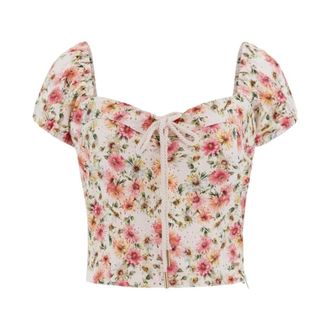 Guess Dames, Blouses & Shirts, Veelkleurig, Maat: XS Katoen