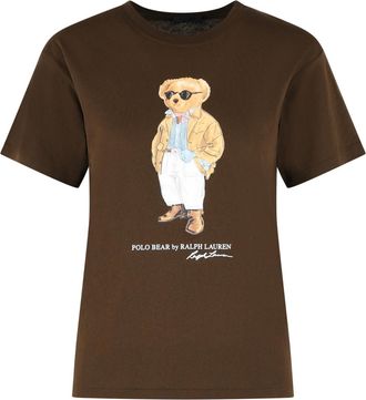 Polo Ralph Lauren Brown Cotton T Shirt