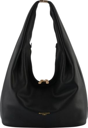 Pourchet Tassen, Dames, Zwart, ONE Size, Leer, Arche Satchel