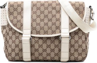 Gucci Pre-owned Womens Gg Canvas Messenger Bag - Tan Textile - One Size