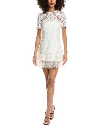 SIMKHAI Paislee Guipure Lace Mini Dress