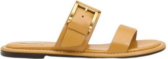 Ami Honey Leren Sandalen met Gesp - Dames - Sandalen - Bruin - 38 EU - Leer - Schoenen