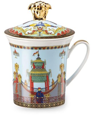 Versace Mok met deksel - Veelkleurig
